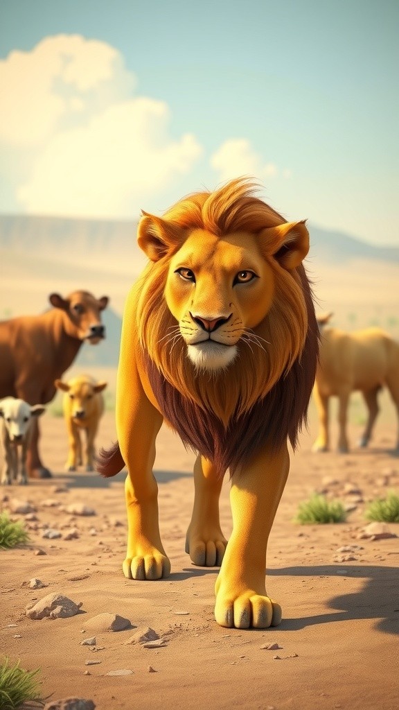 माँ की बहादुरी: गाय और शेर की कहानी