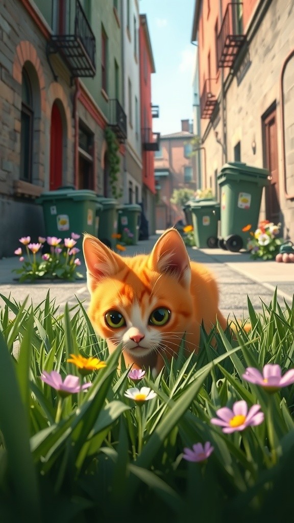 The Hungry Cat's Unexpected Friendship