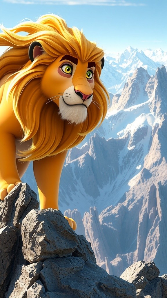 The Brave Cat vs. The Mighty Lion