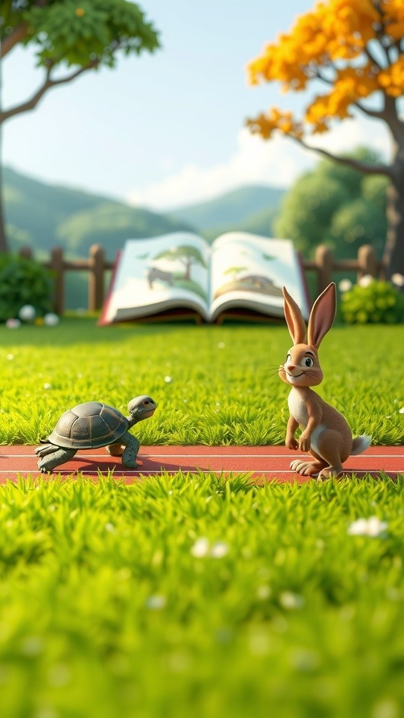 कछुआ और खरगोश: धैर्य की जीत