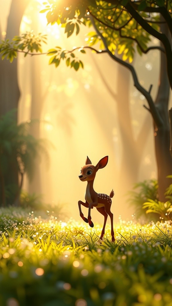 हिरन के बच्चे की जादुई समझदारी 🦌✨