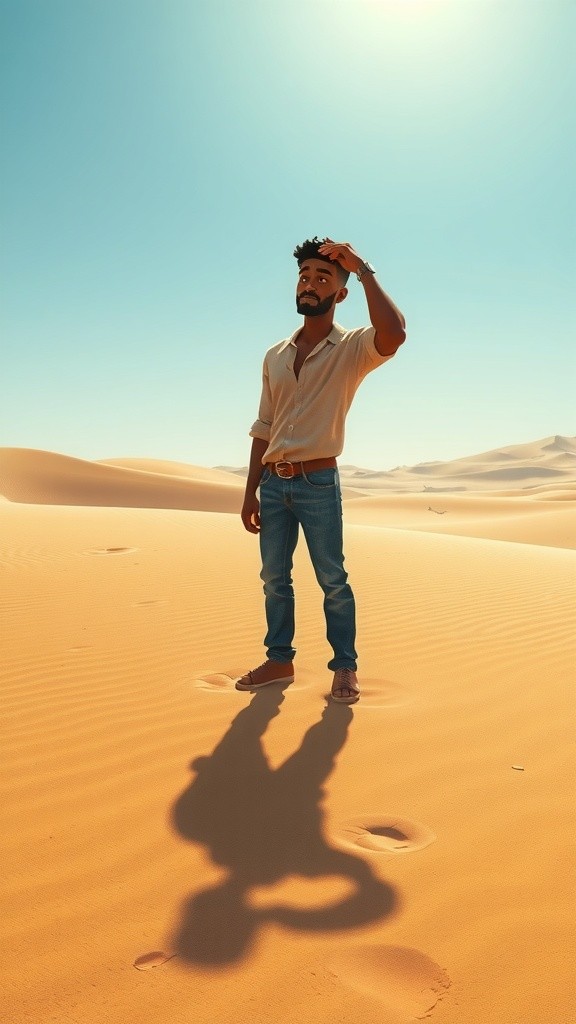 David's Journey in the Desert