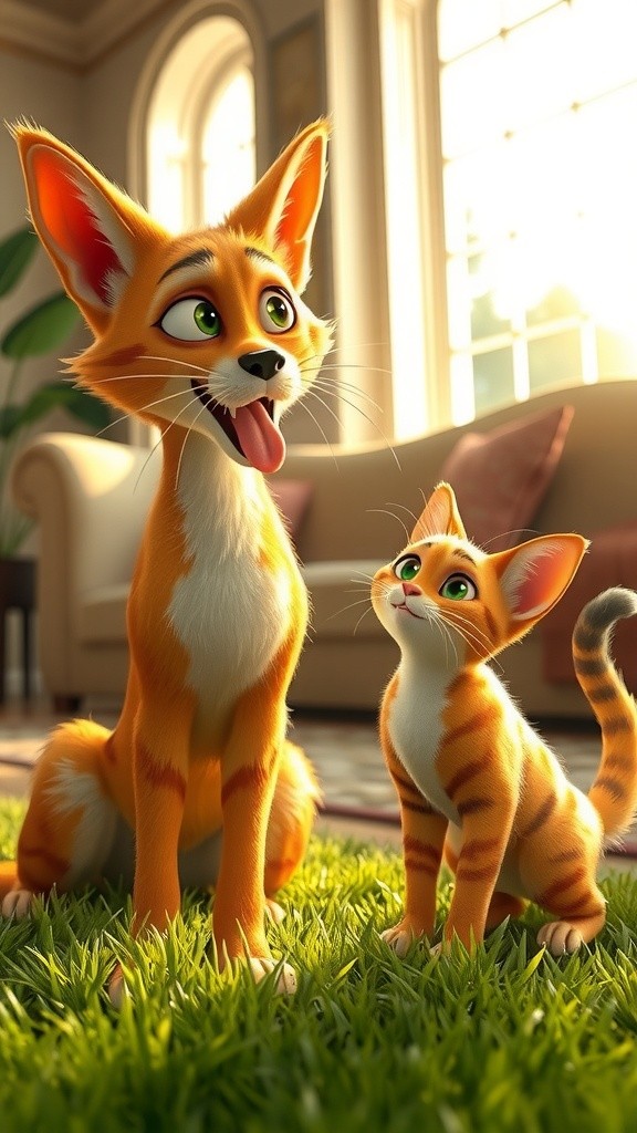 Cat and Dog Playtime