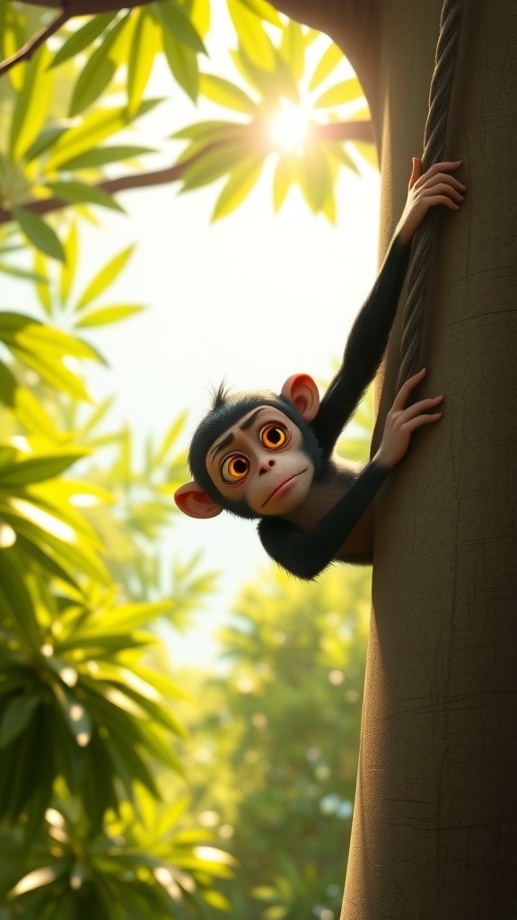 A Monkey in a Tree Wants to Help!