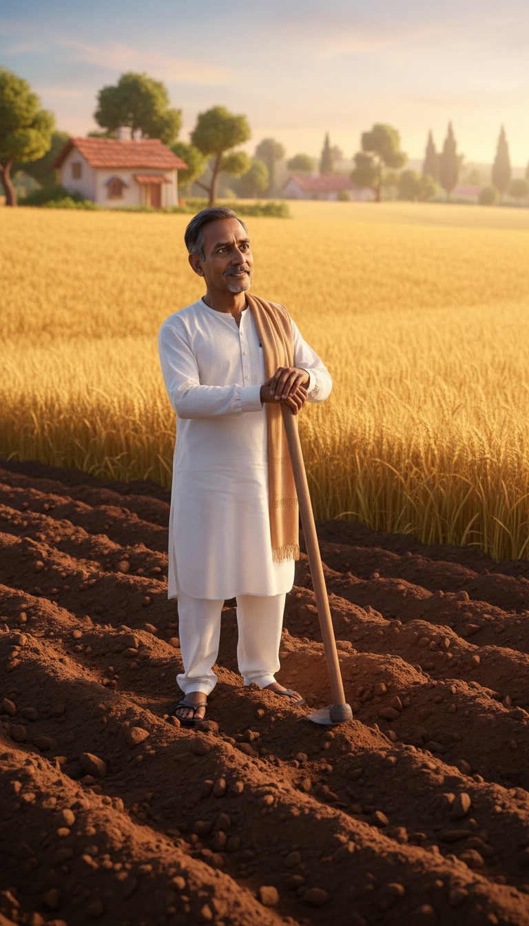 किसान और उसका प्यारा दोस्त शेरू