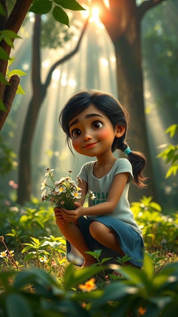 لڑکی کے پیچھے شیر کا بھگنا