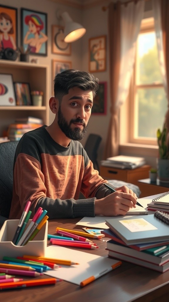 رحلتي في التصميم والإبداع باستخدام الجوال والذكاء الاصطناعي!