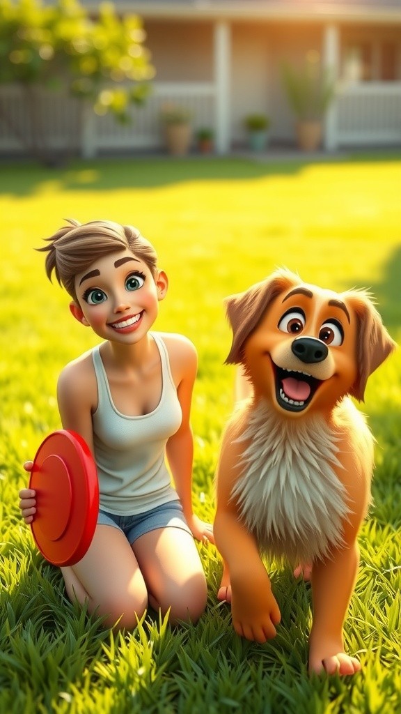 Lilly and Buddy's Backyard Adventure