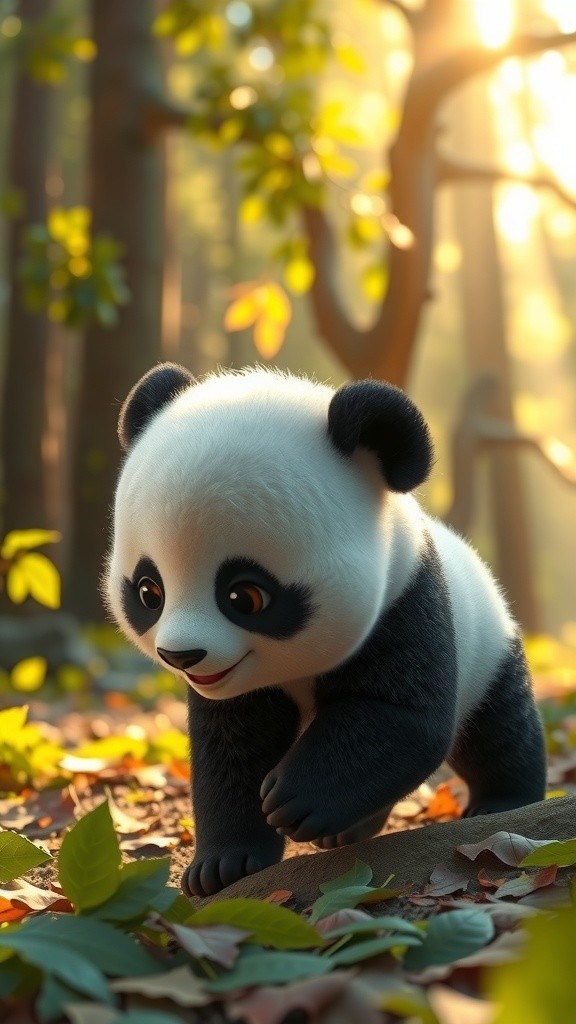 Baby Panda Plays with Friends in the Jungle (copy)