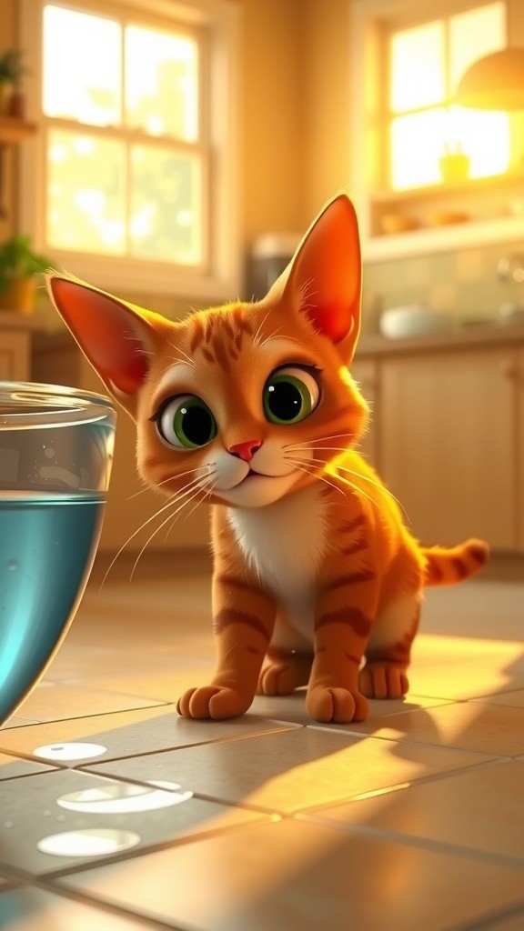 Daily Bathing Fun with Animated Cats!