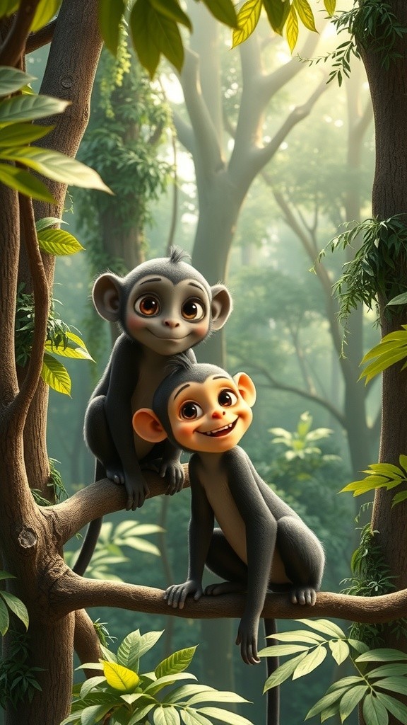 دوستی اور بانٹنے کا سبق: بندروں کی کہانی