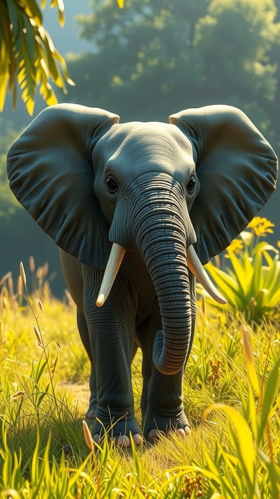 जंगल में हाथी और बच्चा: एक अद्भुत कहानी