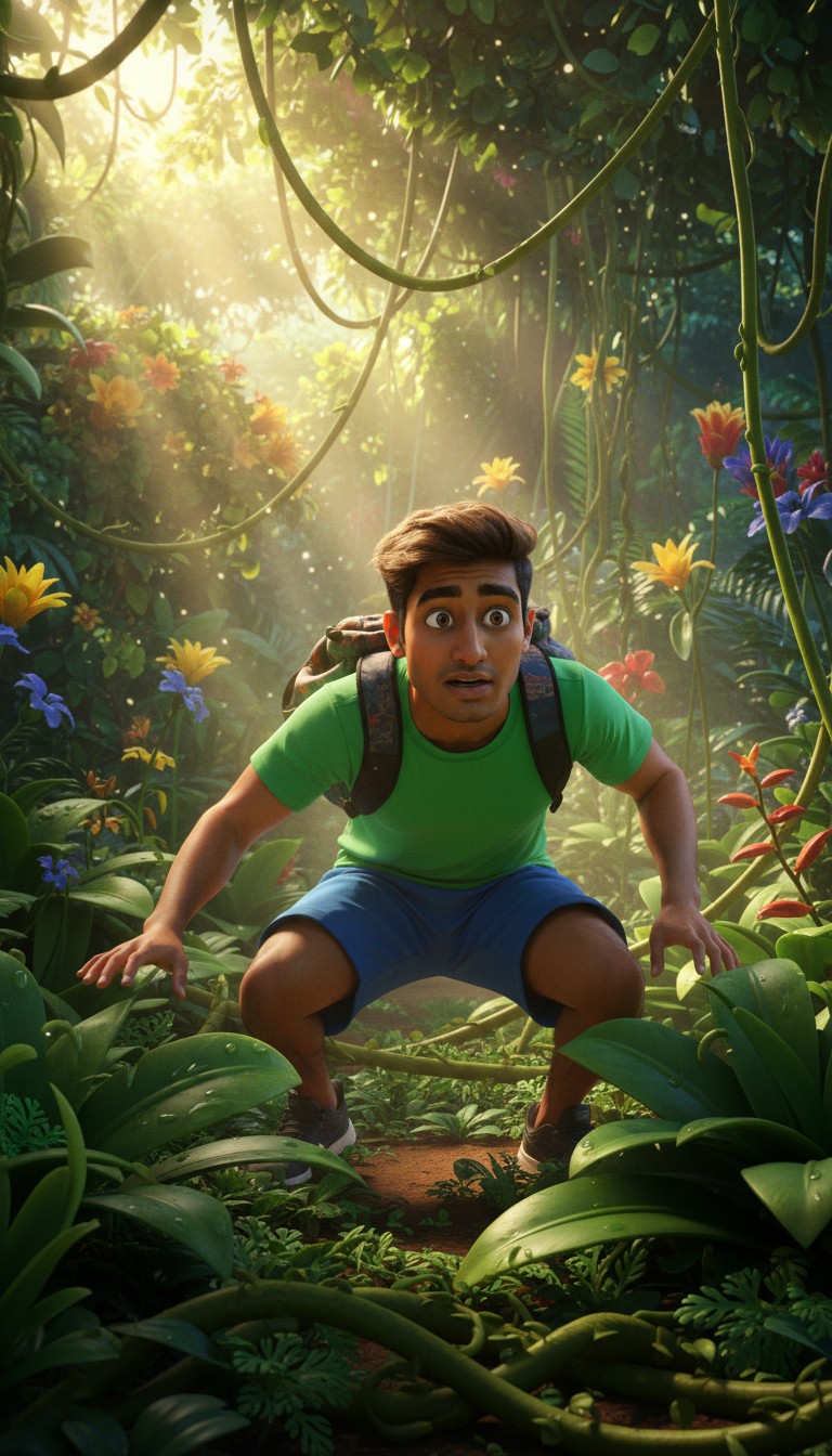 Kabir vs. The Jungle Tiger: A Playful Showdown