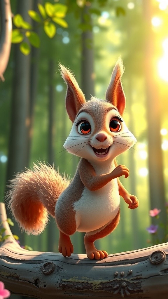 The Lonely Squirrel's Journey