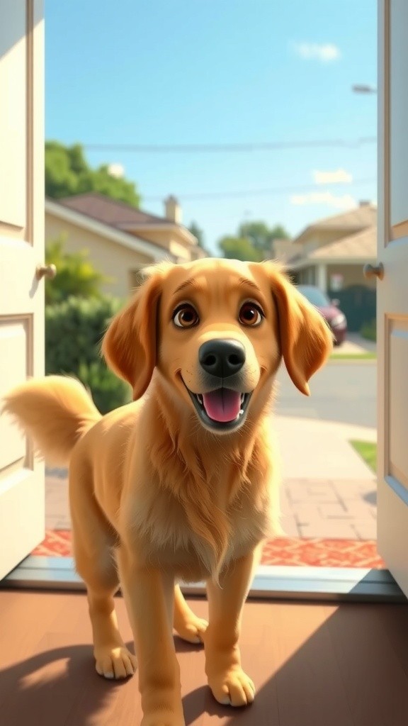 Dog's Shopping Adventure Ends in a Slip!