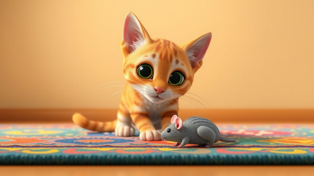 Kucing Timmy Menghibur Teman Baru