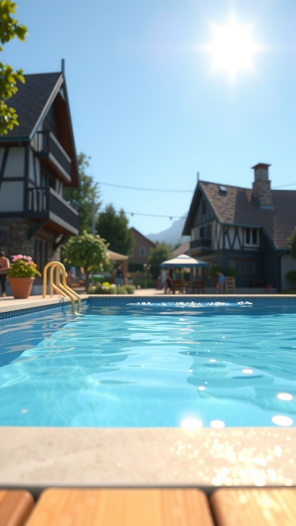Kids Swimming and Snacking on Chocolate with Instructor