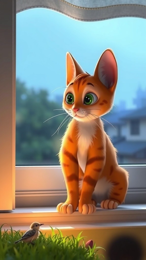 A Hero's Kindness: The Cat and the Baby Bird