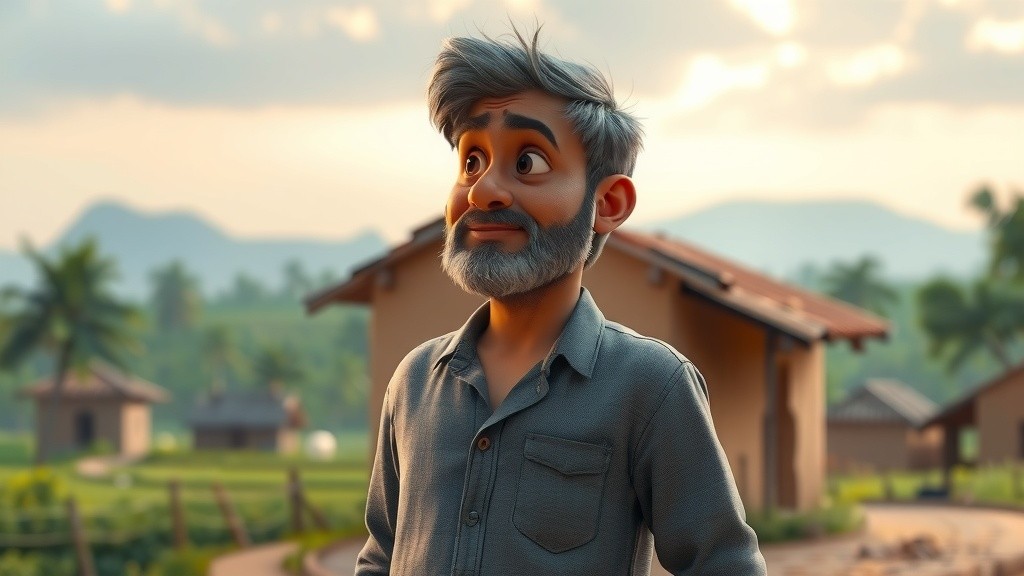 غریب محنت کش اور اس کا مرغوں کا فارم