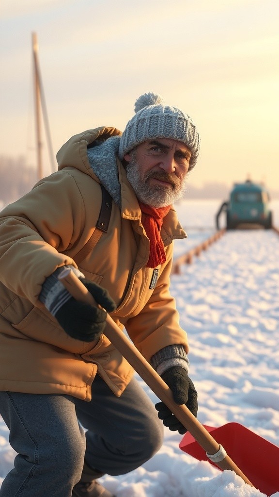Unexpected Friendship on the Icy Dock