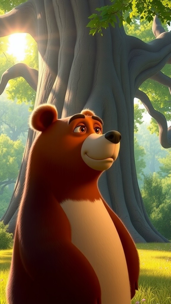 A Bear Stuck in a Tree