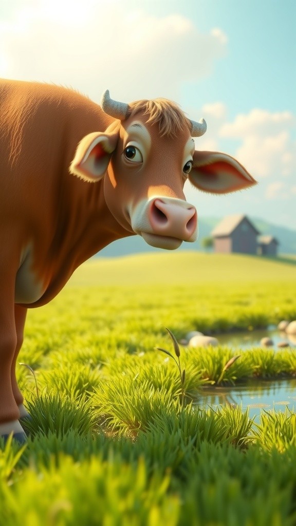 The Cow and the Duck: A Tale of Friendship