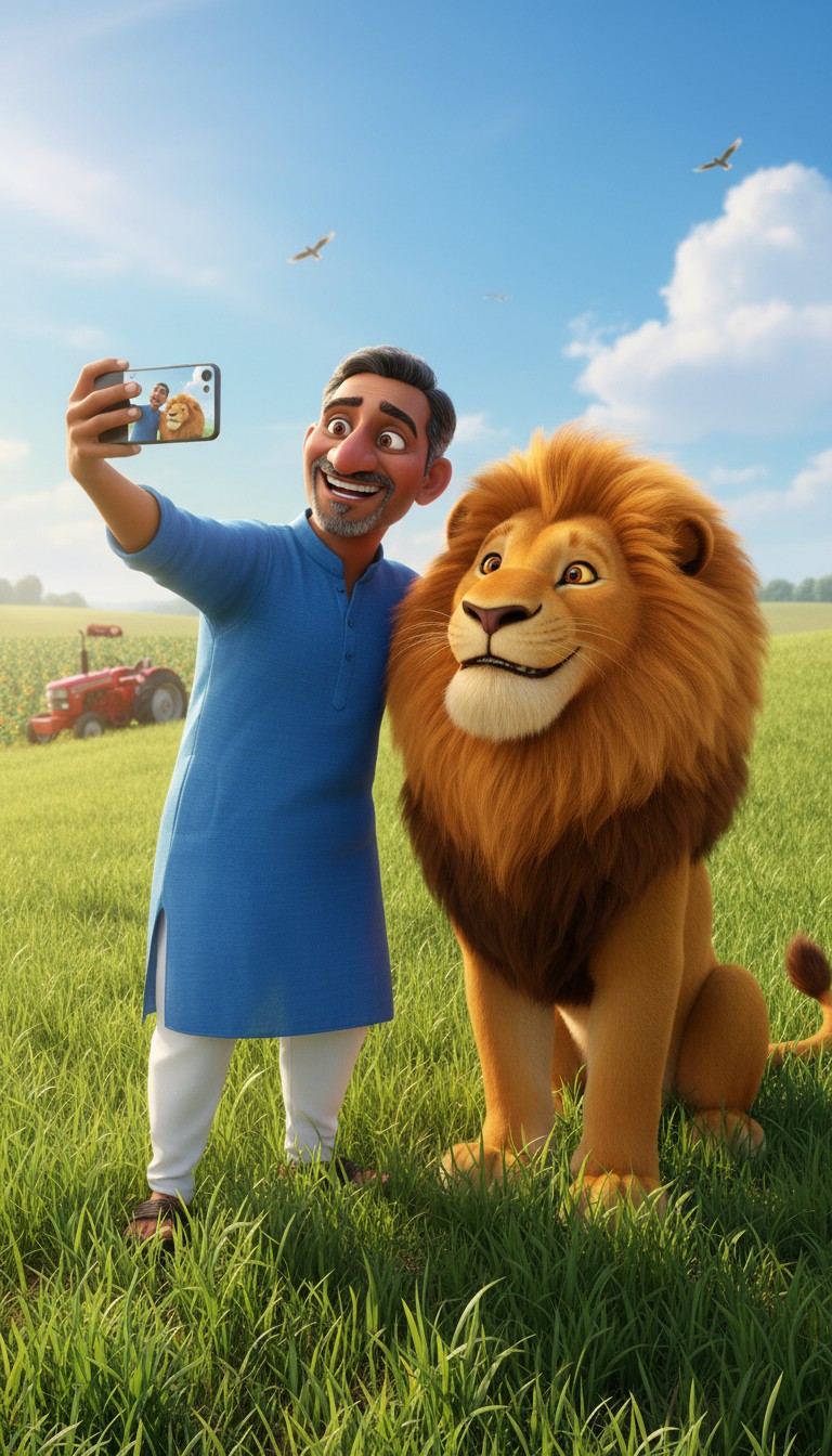 Kisan aur Sher ki Dosti