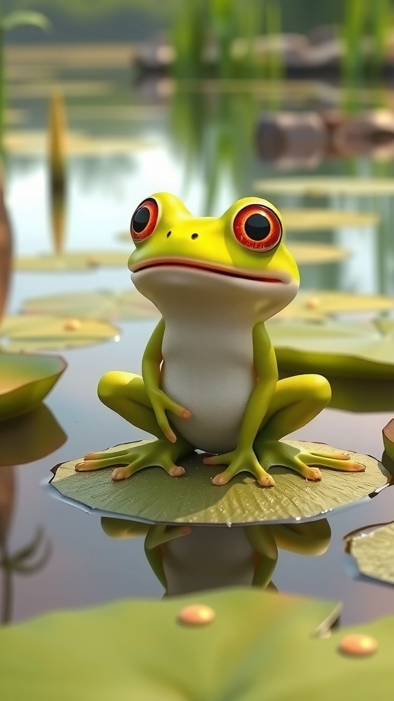 Kodok Influencer di Kota