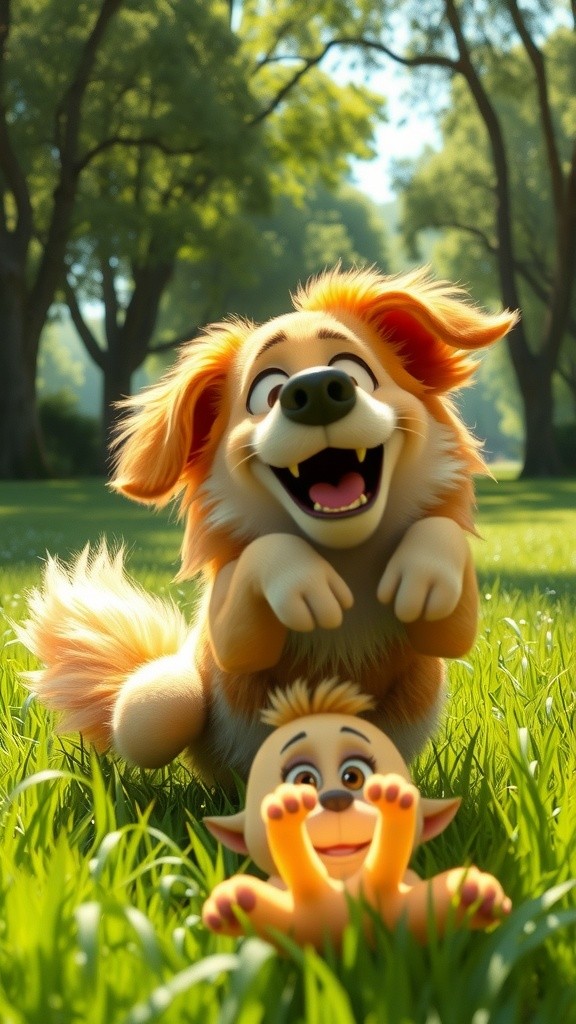 Adorable Puppies Playful Fight and Snuggle