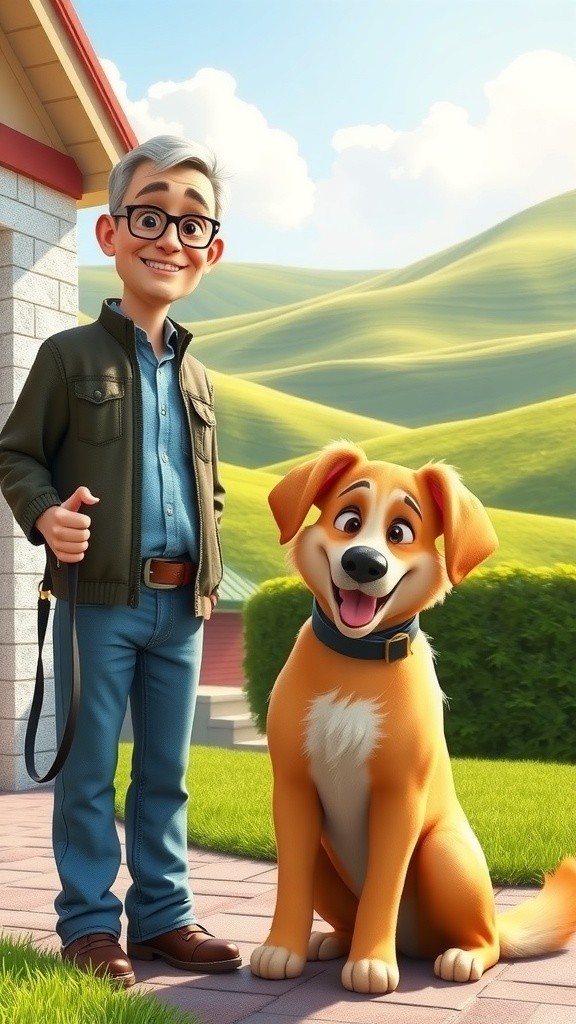 A Day of Adventure: Billy and Buddy with the Dragon Kite