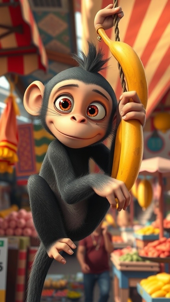 چوری شدہ کیلے: بندر اور دکاندار کی کہانی