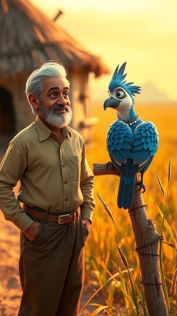 लालची किसान और उसके कबूतर की कहानी