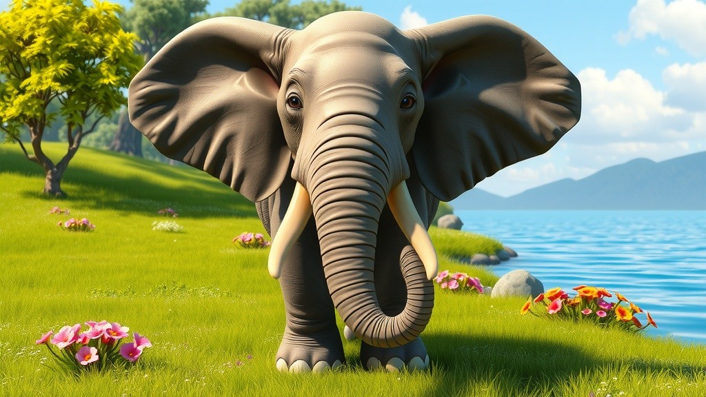 गण्दी की शाम: हाथी और पक्षियों की मित्रता