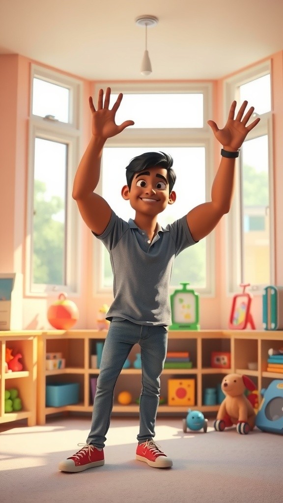 बच्चे का नृत्य आनंद