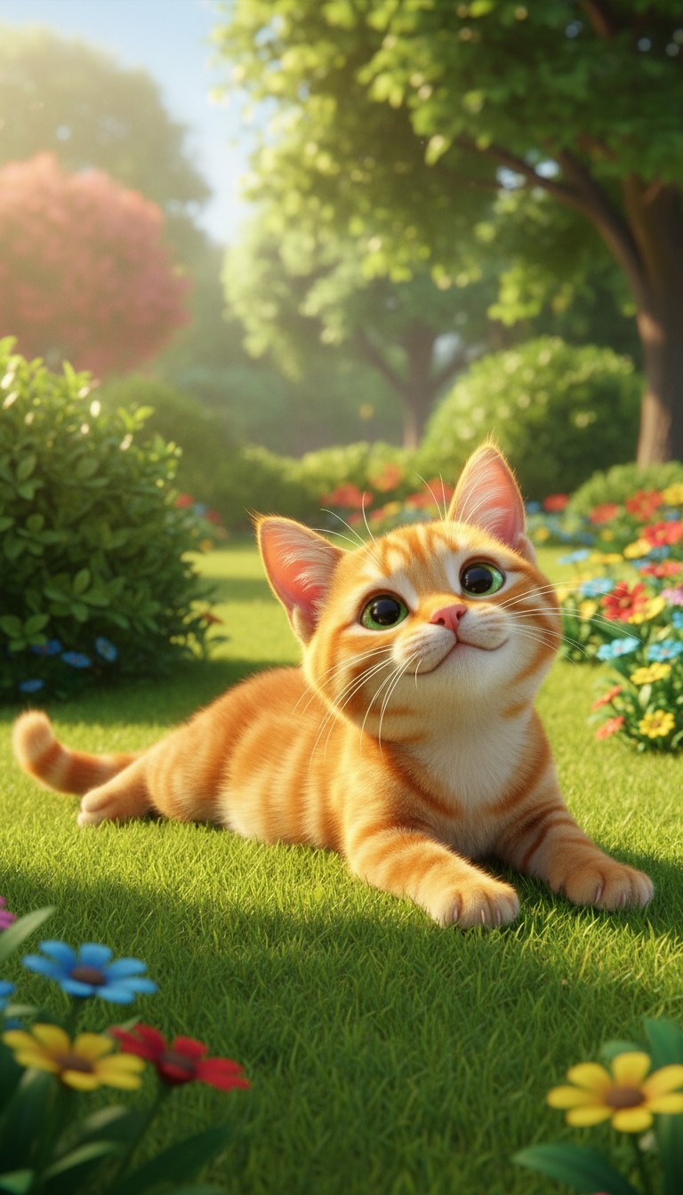 Birthday Chaos: A Cat's Chase After a Sneaky Mouse