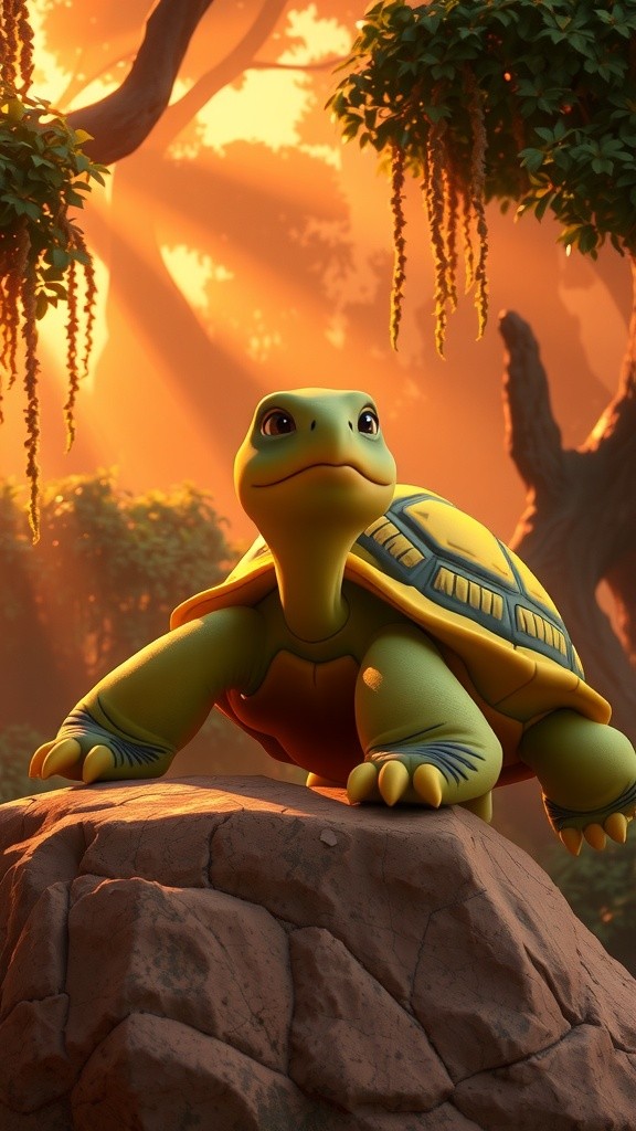 The Clever Tortoise and the King's Challenge