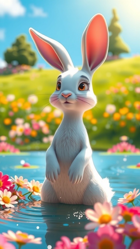 खरगोश और जादुई तालाब