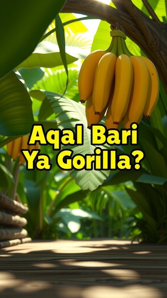 عقل کا مقابلہ: چھوٹو بندر vs بھولو گوریلا