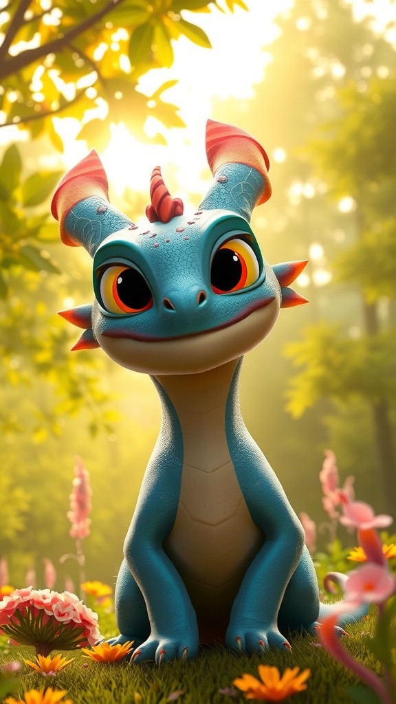 Dinosaurus Kecil Mencari Teman di Hutan Ceria