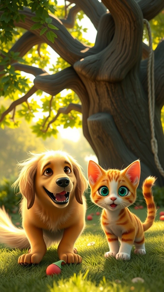 कुत्ता और बिल्ली की मजेदार कहानी
