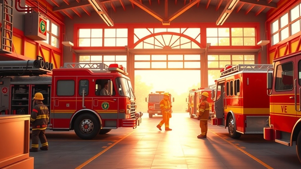 Firefighters in Action: A Fun Day at the Fire Station!