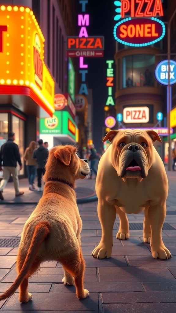 पिज़्ज़ा की जंग: बेनी, बुलडॉग और बिल्ली