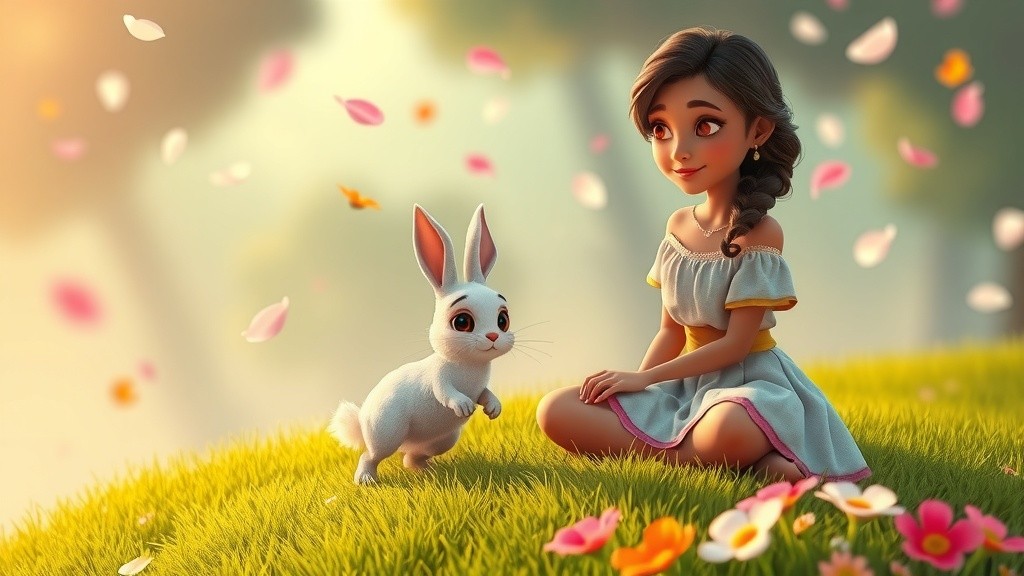 राजकुमारी गुलाब और जादुई बन्नी की कहानी