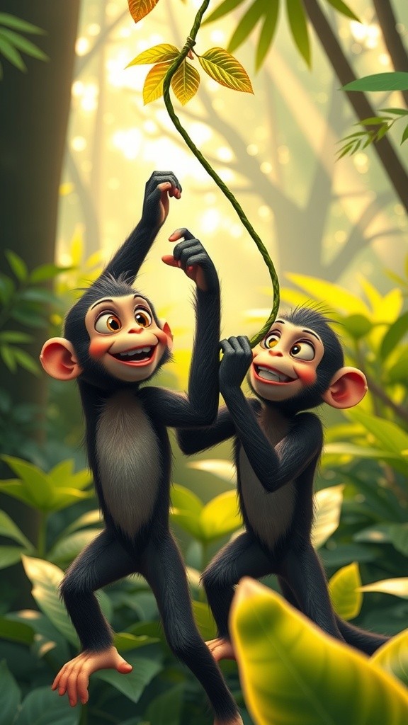 The Rich and Poor Monkeys: A Lesson in Sharing