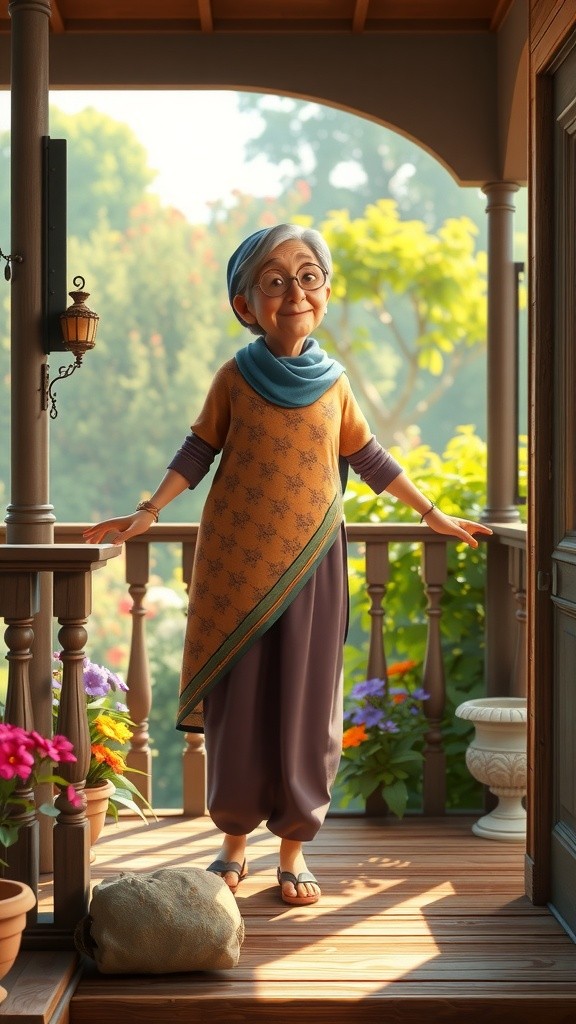 From Stray to Friends: The Old Lady and the Cat