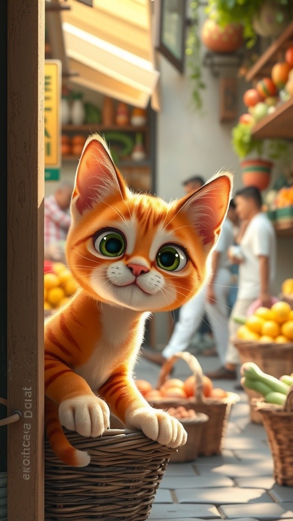 A Rainy Day Friendship: The Monkey and the Cat