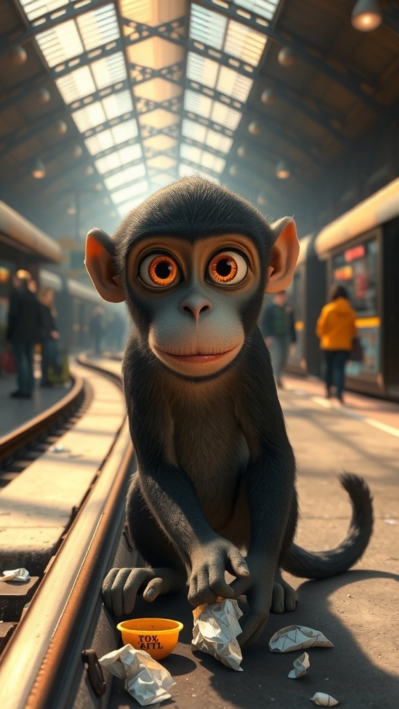 Bandar ki Mauj: Train Station Par Kele Ka Khazana