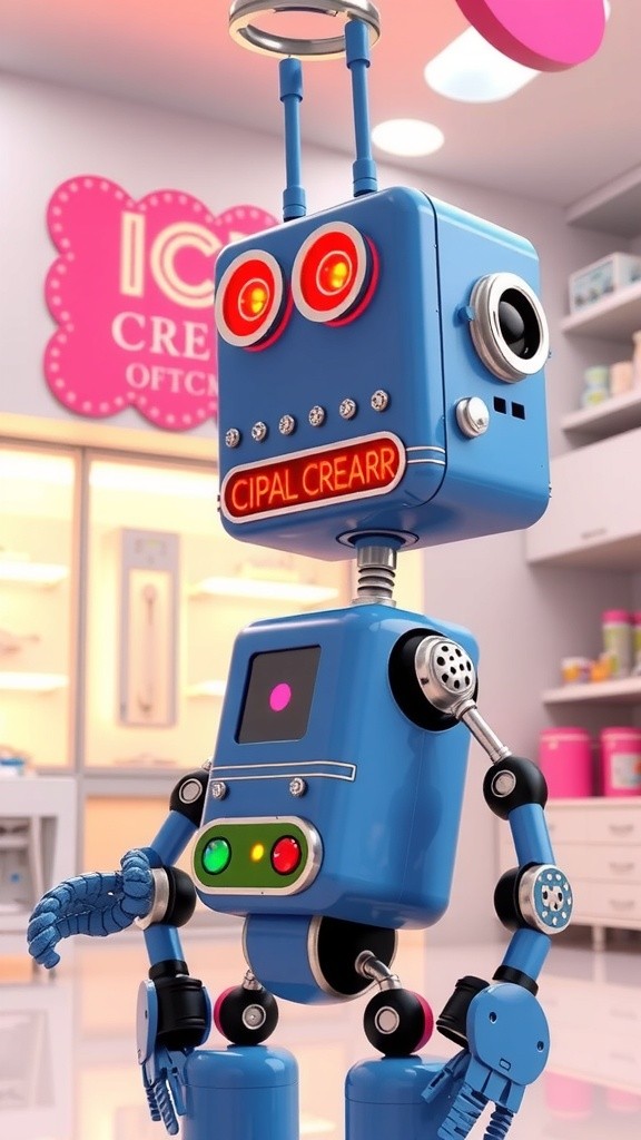 The Robot's Quest for Ice Cream