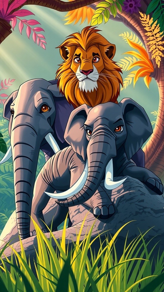 हाथी और शेर: अहंकार का सबक