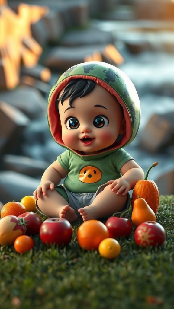 Watermelon Wonder: A Baby's Sweet and Sour Moment